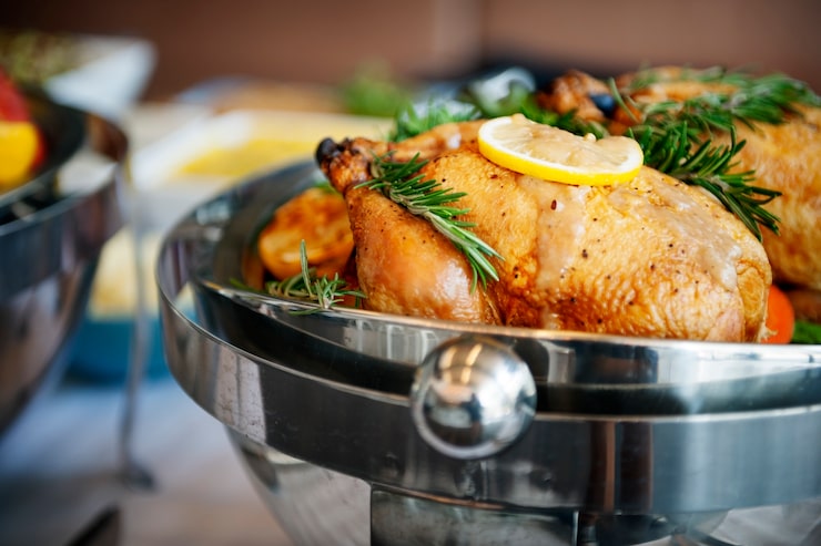 Foto gratuito concetto gastronomico culinario del partito del buffet di cucina di approvvigionamento di cibo