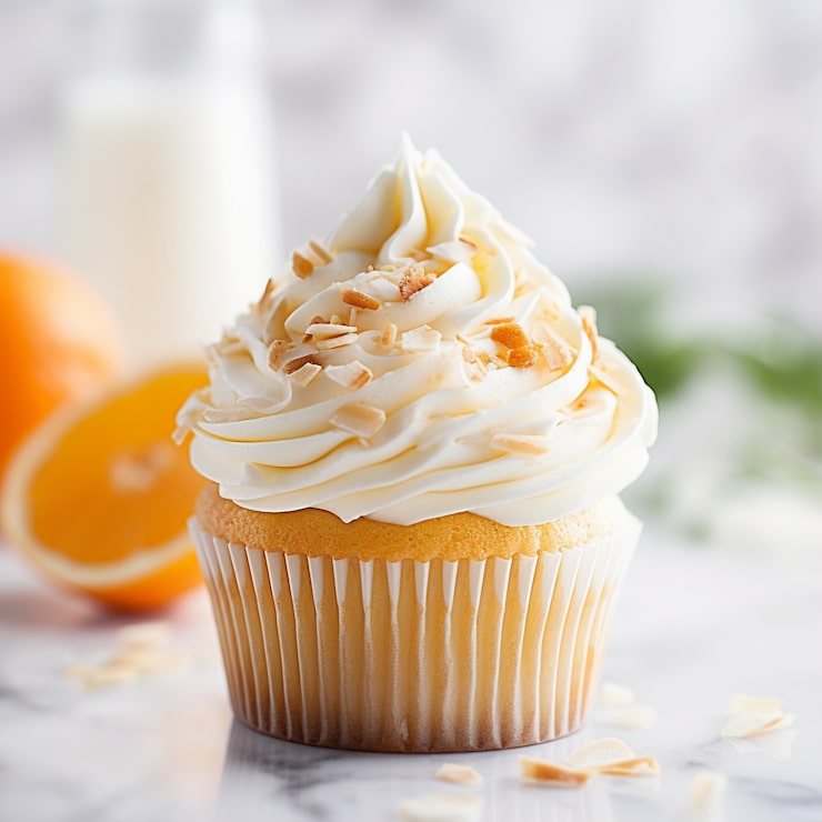 Foto gratuito delizioso cupcake con glassa alla vaniglia