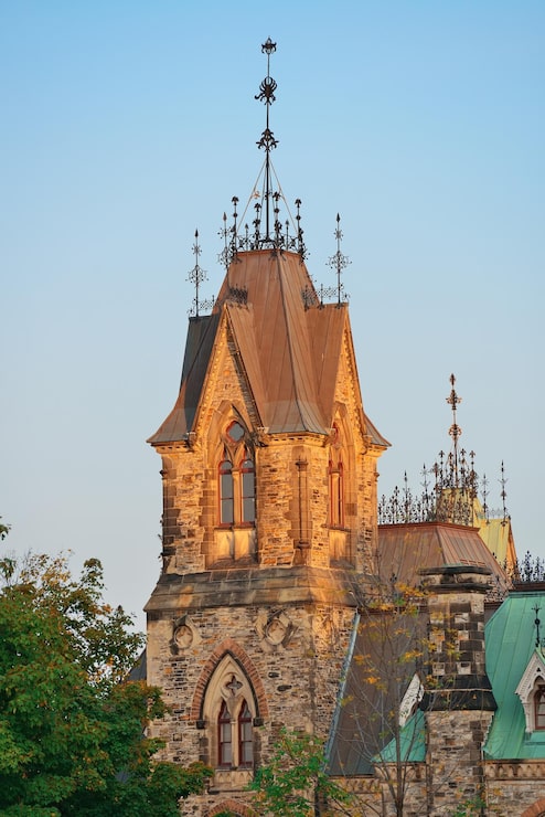 Foto gratuito edifici storici di ottawa