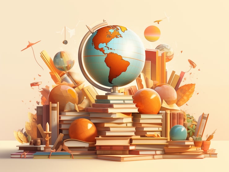 Foto gratuito giornata internazionale dell'istruzione in stile cartone animato