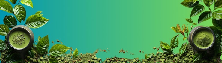 Foto gratuito matcha in polvere in un piatto creato utilizzando la tecnologia generativa dell'ia