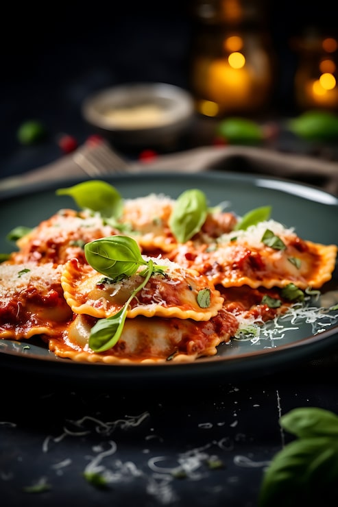 Foto gratuito pasta deliziosa sul piatto