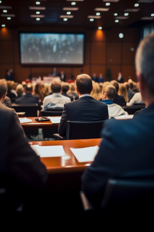 Foto gratuito persone che prendono parte a un evento ad alto protocollo