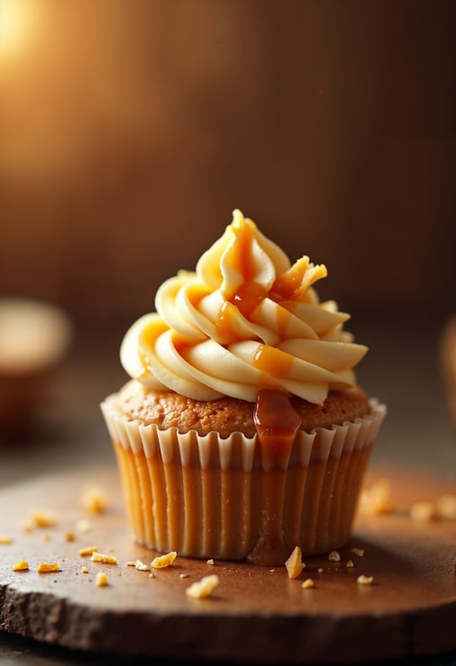 Foto gratuito un delizioso cupcake con la glassa.