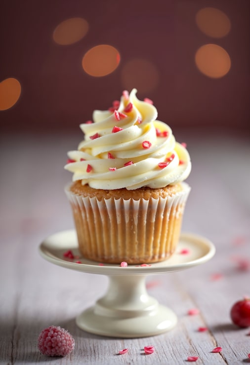 Foto gratuito un delizioso cupcake con la glassa.
