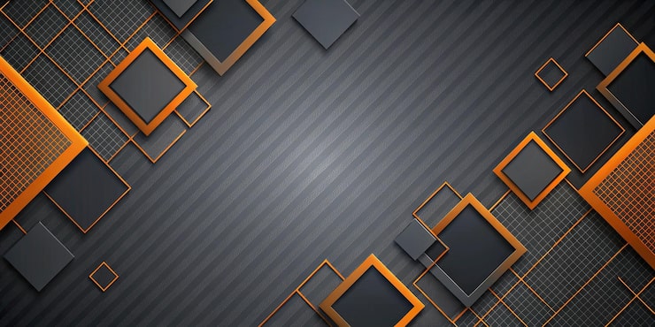 Photo bentuk geometris abstrak dengan latar belakang abu-abu gelap dalam close-up ekstrim
