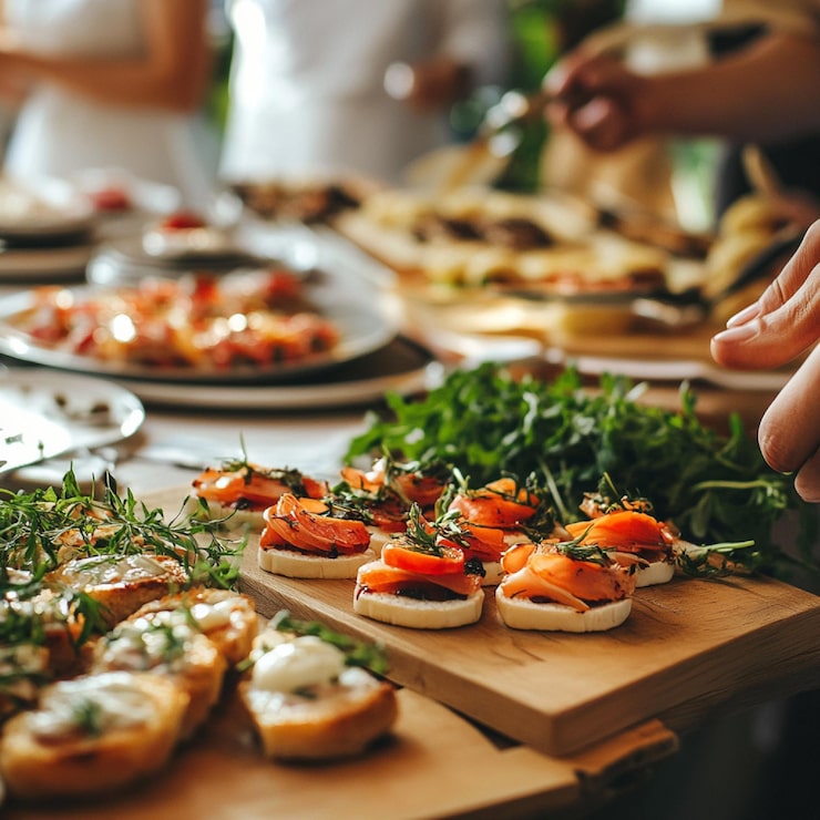 Foto catering e pianificazione dei menu