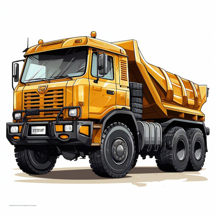 Photo clip art seni stok truk jungkit
