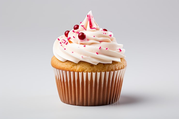 Foto cupcake da dessert di natale con l'uomo di neve