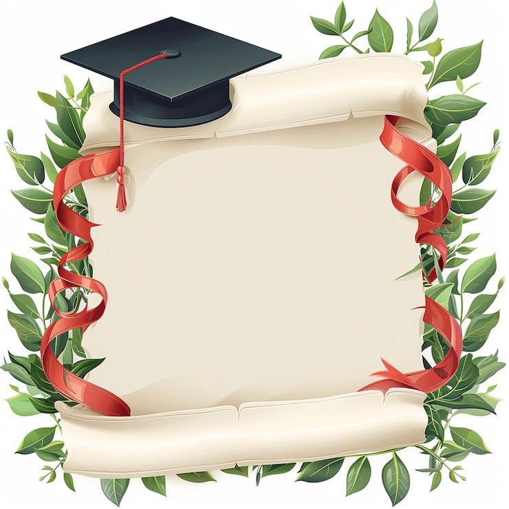 Foto graduation cap e diploma