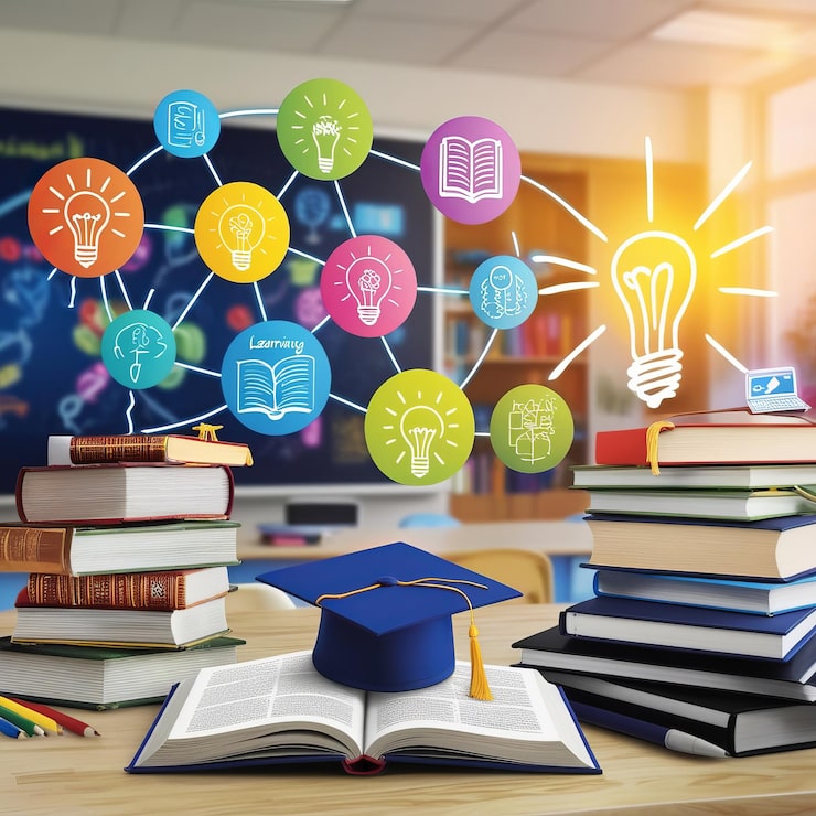 Foto il futuro dell'apprendimento aula digitale e innovazione