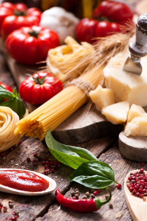 Foto ingredienti pasta