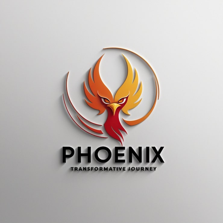 Photo logo kelahiran kembali phoenix