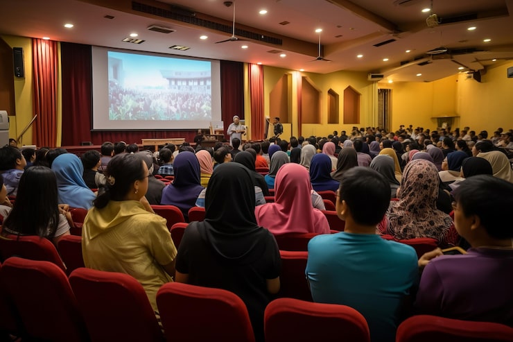 Photo mempromosikan hidup sehat jelebu malaysia merangkul program kesehatan masyarakat lokal dengan informatif