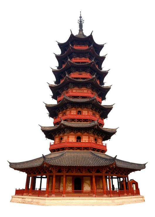 Foto pagoda di ruiguang adesivo png immagine isolata sfondo trasparente