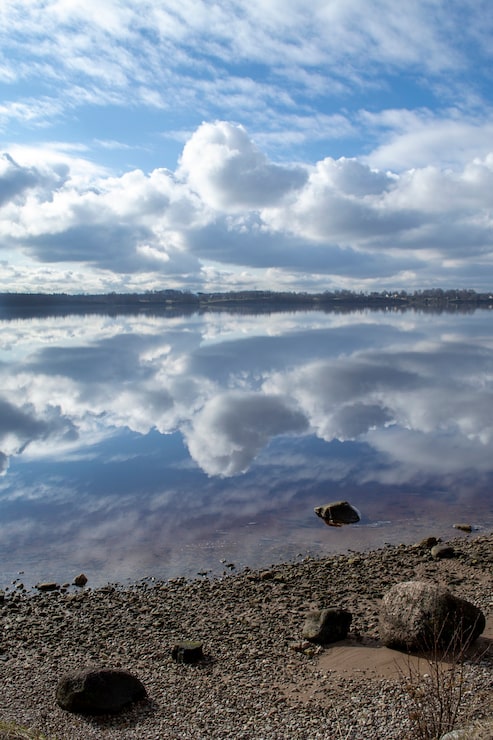 Photo pemandangan indah sungai daugava di latvia