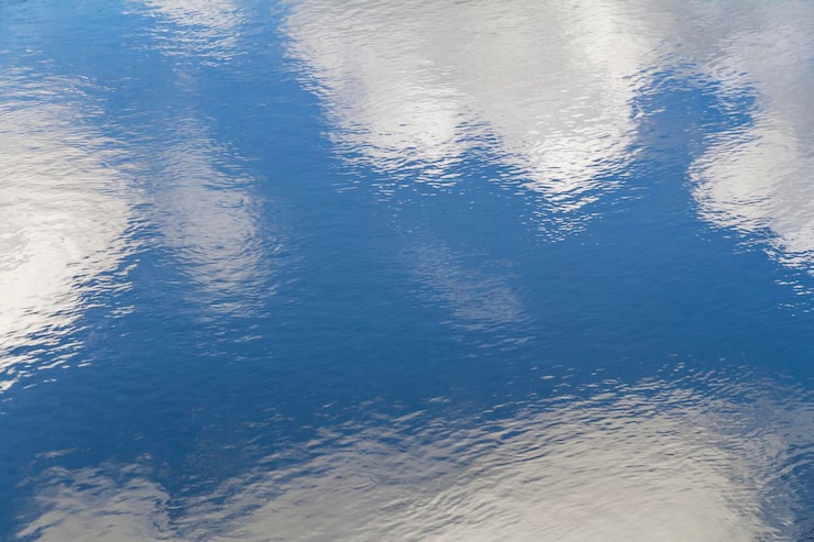 Photo permukaan air reflektif