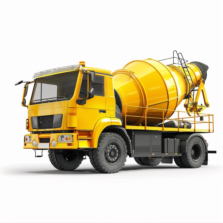 Photo sebuah truk kuning dengan tangki kuning bertuliskan quot fire excavator quot