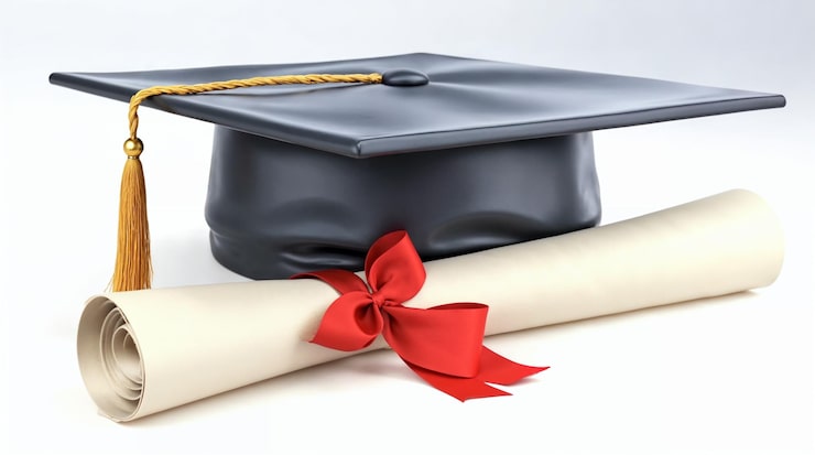 Foto tocca e diploma di laurea: un simbolo di successo