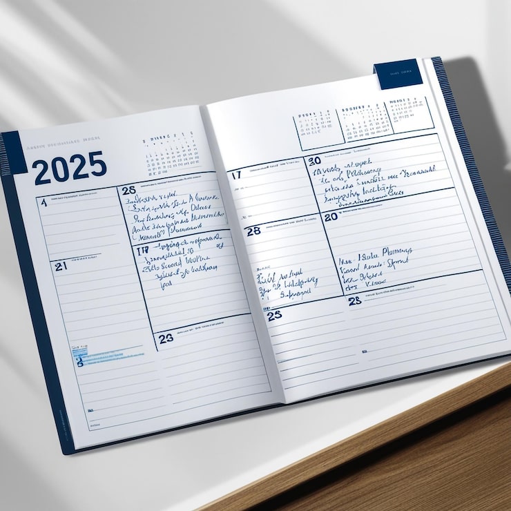 Foto un calendario è aperto a una pagina che dice 2008