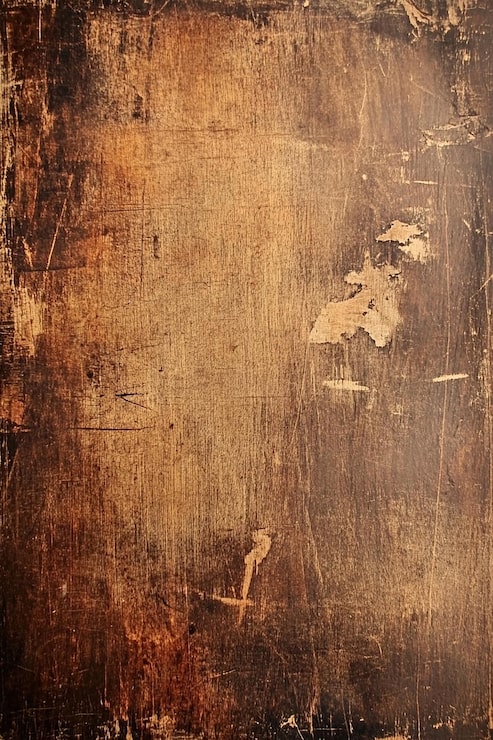 Foto un libro marrone e nero con una croce su di esso