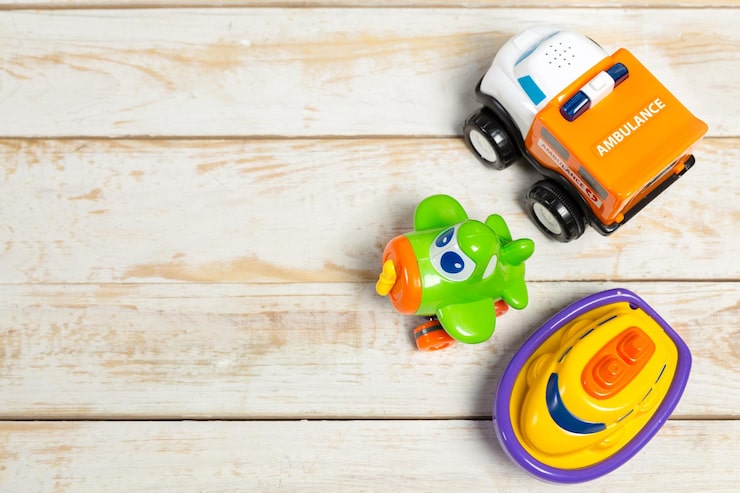 Foto grátis conjunto de brinquedos infantis