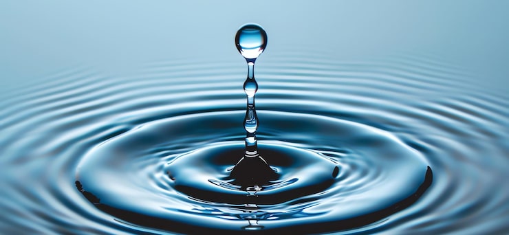 Foto grátis gota de água gerada por ia
