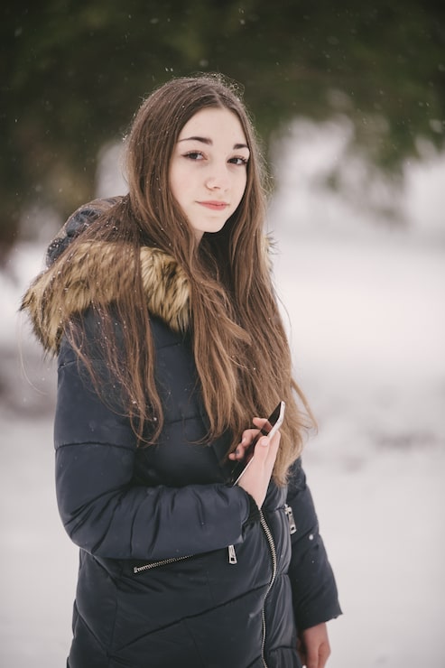 Foto grátis menina no inverno