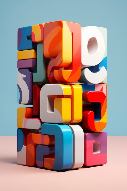 Foto grátis renderização 3d de formas geométricas abstratas