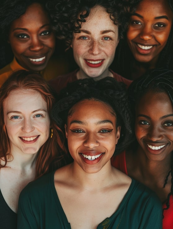 Foto grátis retrato de mulheres diversas juntas