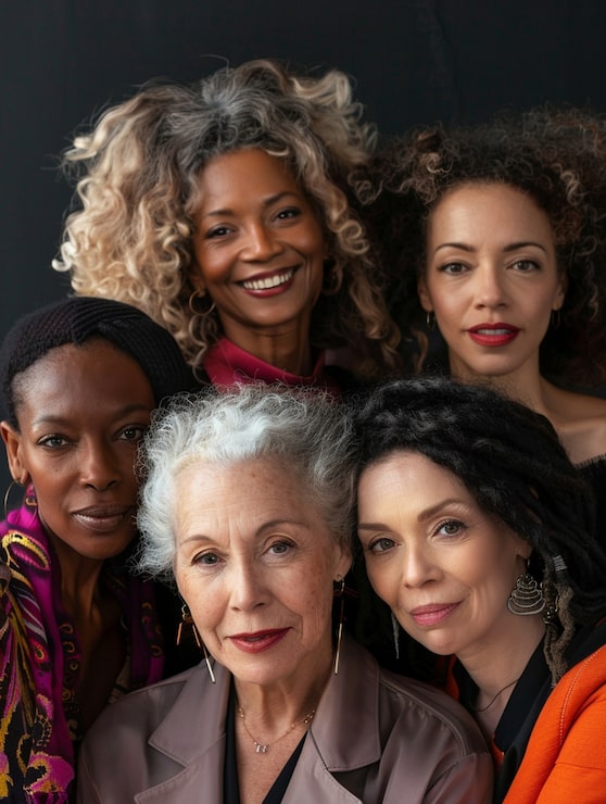 Foto grátis retrato de mulheres diversas juntas