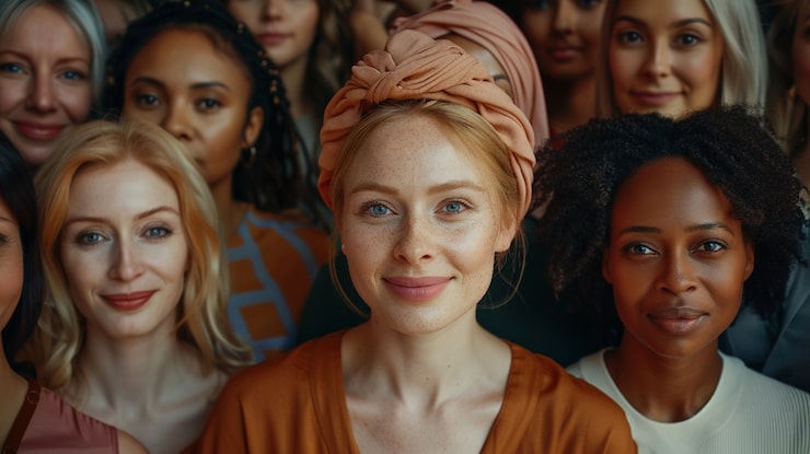 Foto grátis retrato de mulheres diversas juntas