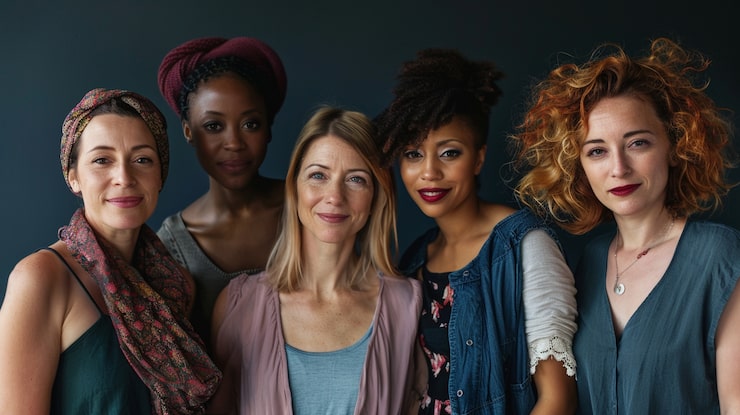 Foto grátis retrato de mulheres diversas juntas