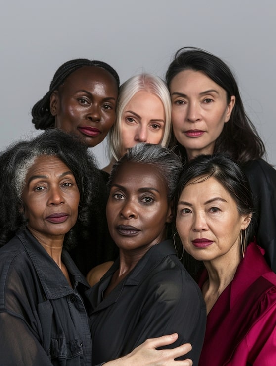 Foto grátis retrato de mulheres diversas juntas