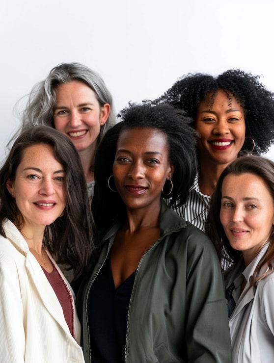 Foto grátis retrato de mulheres diversas juntas