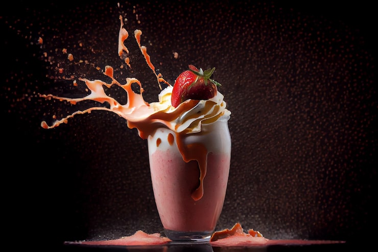 Foto grátis sobremesa gourmet fresca espirrando ia generativa líquida de chocolate doce