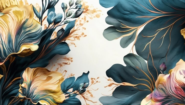 Foto grátis um belo fundo floral aquarelado.