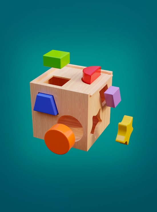 Foto grátis visão 3d das peças do quebra-cabeça
