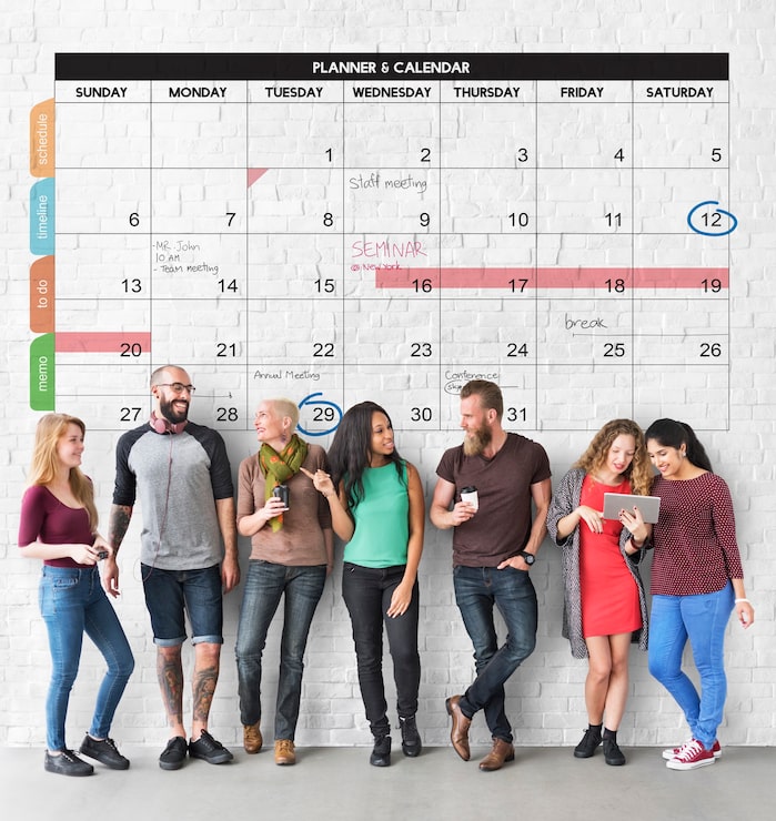 Kostenlose Foto kalenderplaner organisationsmanagement erinnerungskonzept