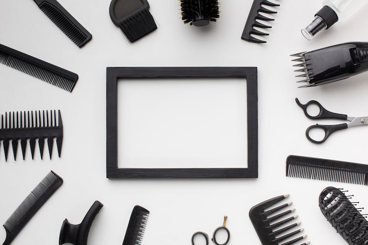 Kostenlose Foto rahmen von haarschmuck umgeben