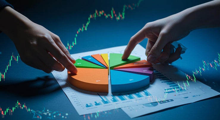 Foto análisis de datos financieros