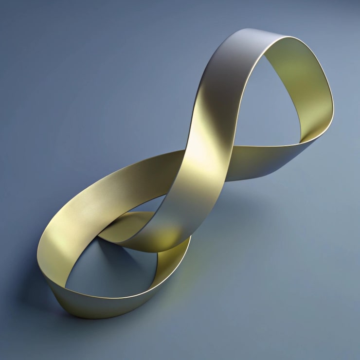 Foto un anillo de oro con la palabra infinito en él