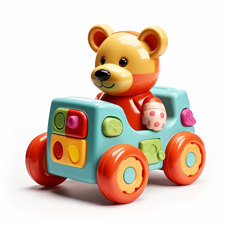 Foto brinquedo infantil isolado em fundo branco