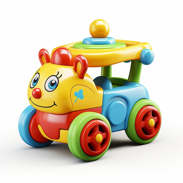 Foto brinquedo infantil isolado em fundo branco