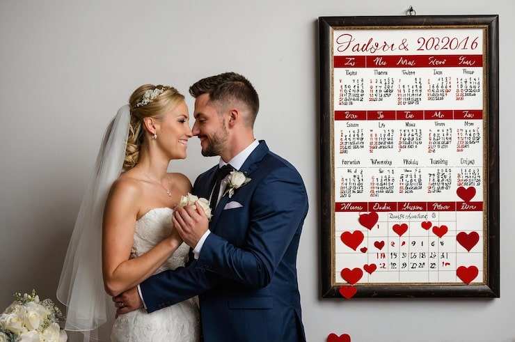 Foto un calendario con un mensaje que dice que el padre lo hizo