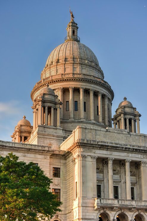 Foto la casa del estado de rhode island, el capitolio del estado estadounidense de rhode island