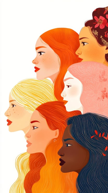 Foto dia internacional da mulher fundo branco ar 916 v 61 id de emprego 557a9628961c43d0a971b3722f79bd3e