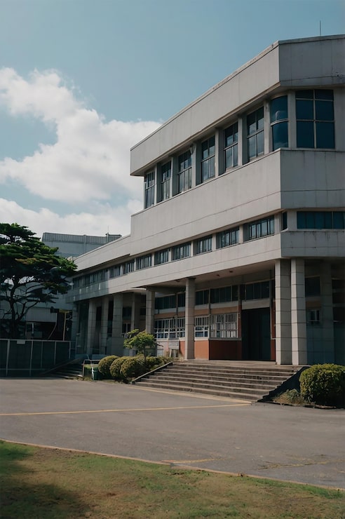 Foto edificio de la escuela de anime