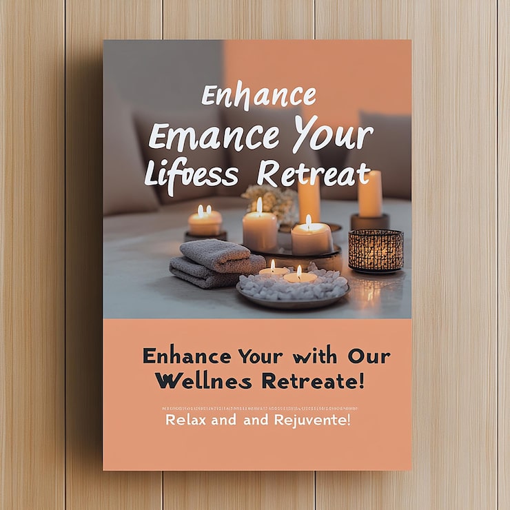 Foto ein wellness-retreat verbessert ihren lebensstil