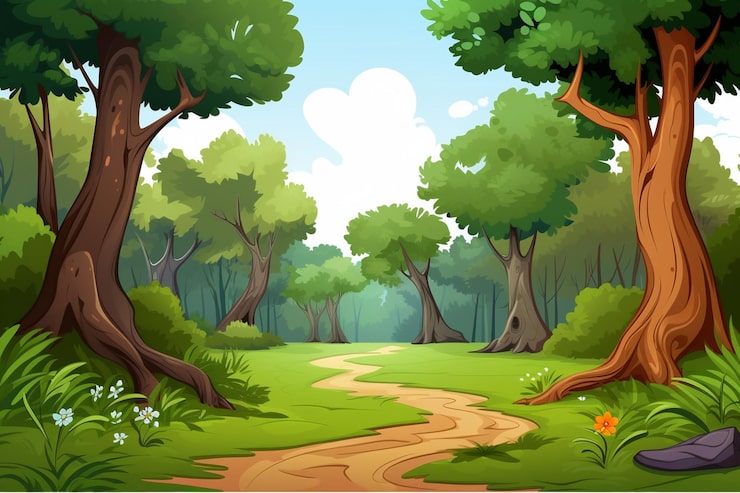 Foto el fondo de las imágenes de dibujos animados de la naturaleza y el espacio de copia